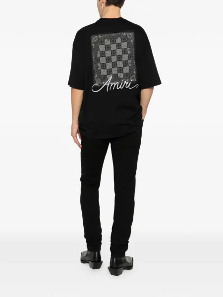 Tricou Amiri cu imagine negru