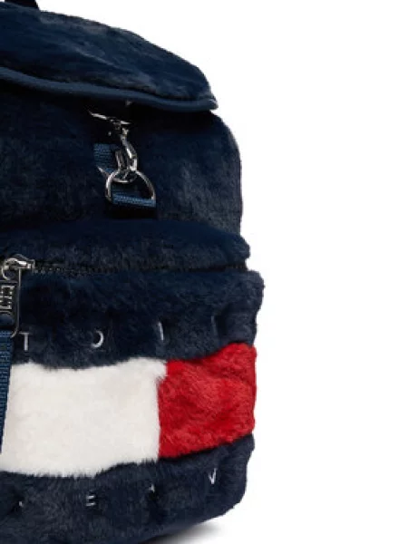 Ruksak Tommy Jeans Tjw Archive Fur Backpack Tamnoplava plava