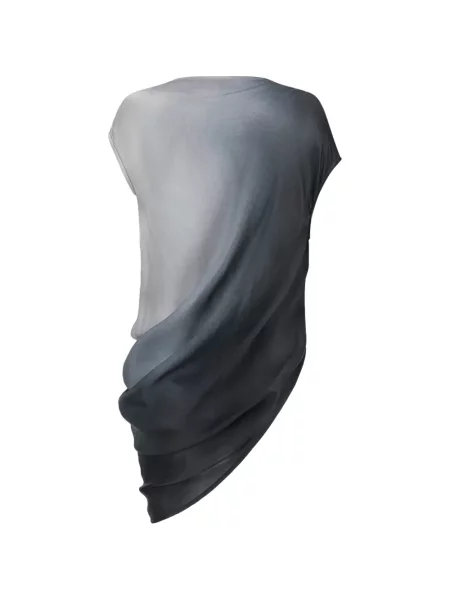 Top Oude Waag asimetric drapat gri