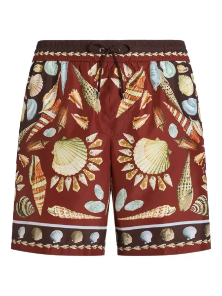 Slip de baie Dolce & Gabbana cu imagine maro