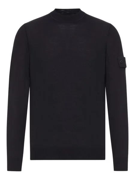 Pulover Stone Island cu strasuri negru
