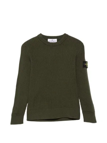 Sweter dziecięcy Stone Island zielony
