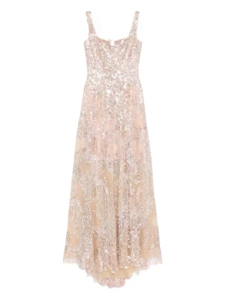 Rochie Saiid Kobeisy cu broderie roz