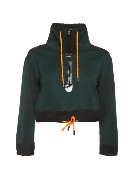 Decupat hanorac cu glugă Dsquared2 din jerseu verde