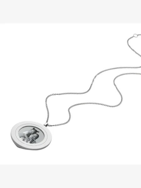 Colier Fossil argintiu