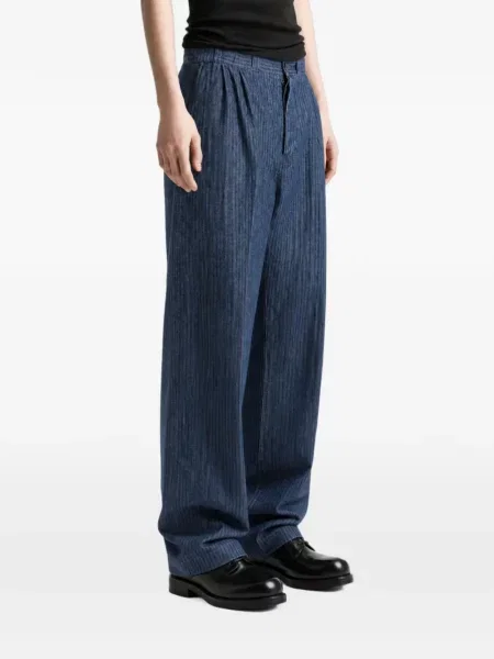 Pantaloni Taiga Takahashi albastru