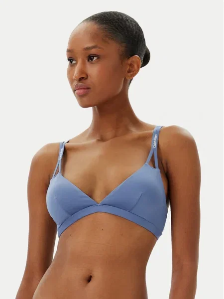 Calvin Klein Swimwear Bikini partea de sus albastru
