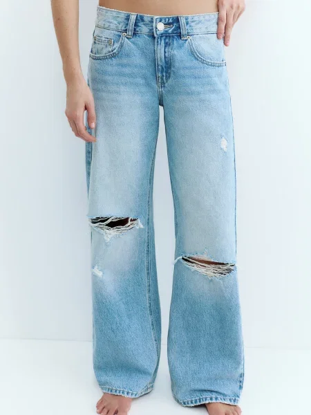 Pull&Bear Jeans albastru