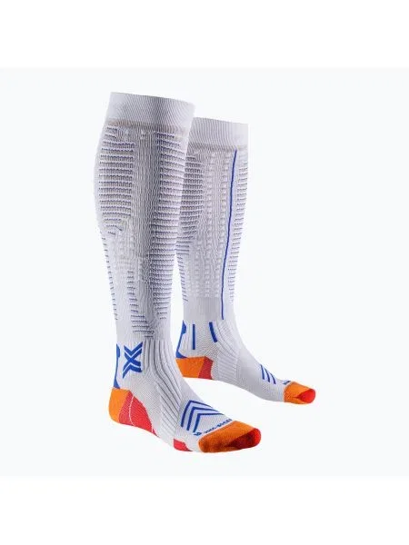 Olcsóbban. Férfi futó zokni X-Socks Run Expert Effektor OTC white/orange/twyce blue. Méret: EU fehér