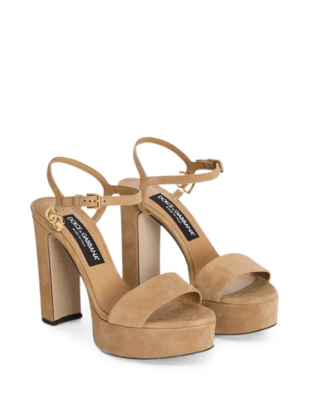 Sandale Dolce & Gabbana din piele de căprioară