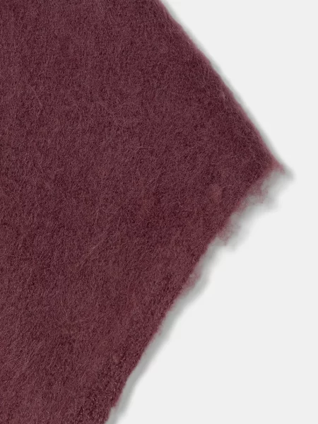 Шарф з домішкою вовни United Colors of Benetton однотонний бордовий