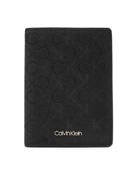 Usnjena denarnica Calvin Klein črna