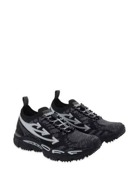 Sneakerși Off-white cu autograf alb