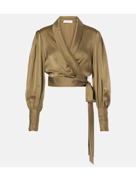 Top Zimmermann de mătase albastru