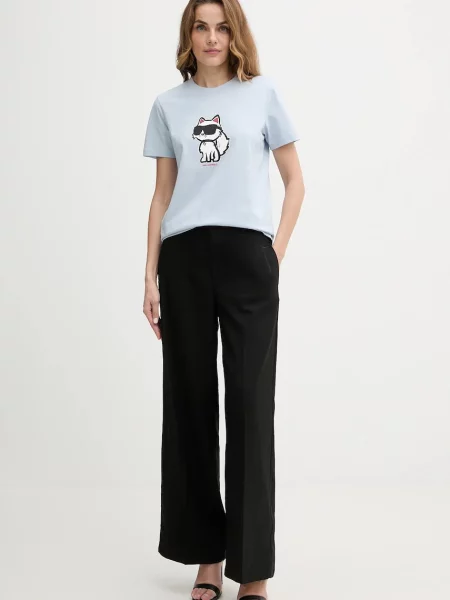 Karl Lagerfeld t-shirt niebieski