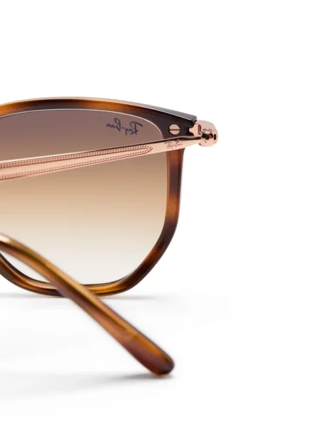 Ochelari de soare Ray-ban cu imprimeu geometric maro