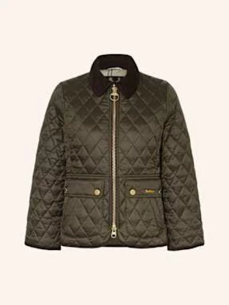 Barbour Prošívaná Bunda Beadnell tmavě zelená