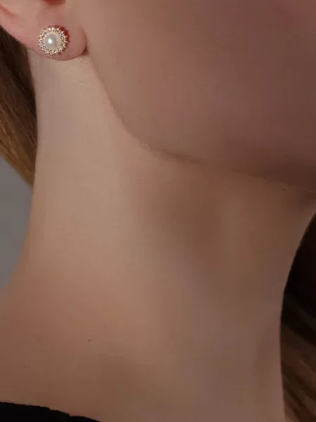 Позолочені сережки Lilou Cosmos