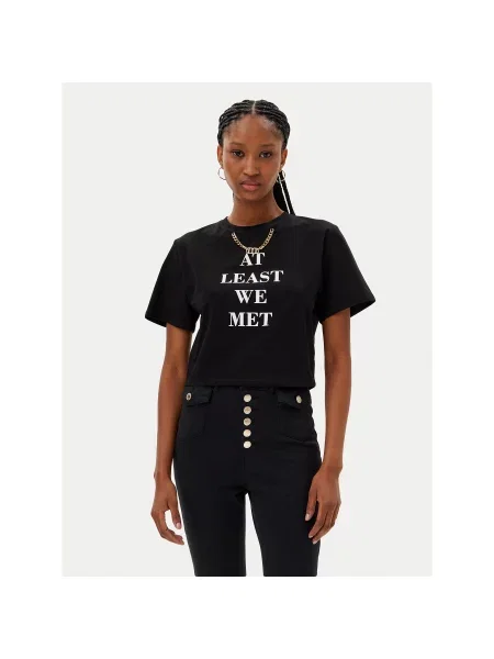 MET T-Shirt Regular Fit μαύρο