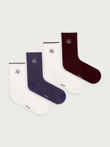 Tommy Hilfiger čarape za žene s pamukom bež