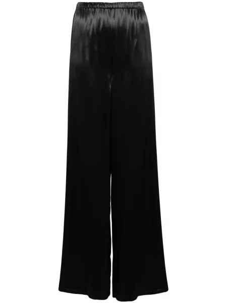 Pantaloni Ferragamo din satin negru