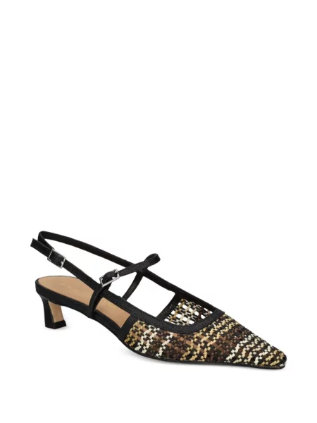 Pantofi cu toc Chantal slingback negru
