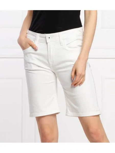 Pepe Jeans London Pantaloni scurți POPPY alb