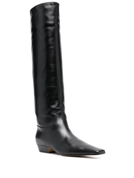 Botine Khaite din piele negru