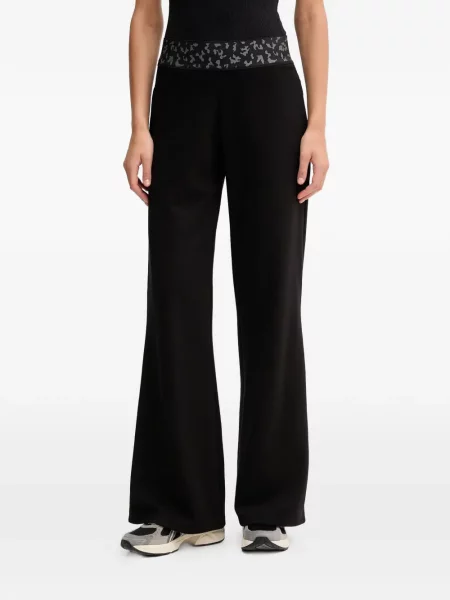 Pantaloni Ea7 Emporio Armani cu imagine negru