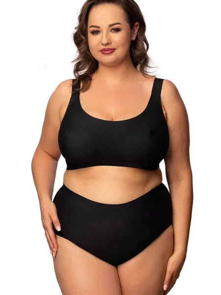 Бесшовный бюстгальтер с гладкой чашкой чорний