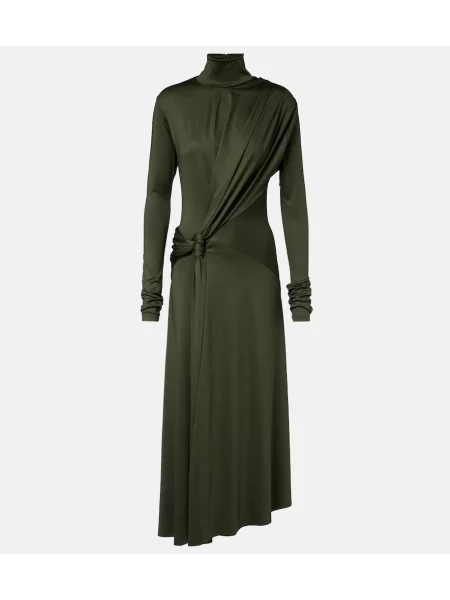 Rochie midi Victoria Beckham de costum verde
