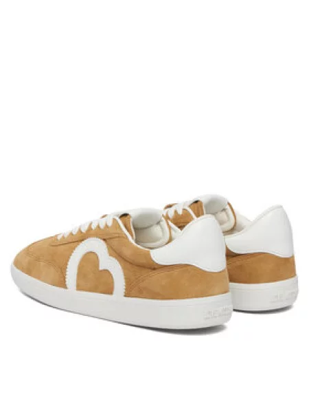 Love Moschino velúr sportcipő bézs