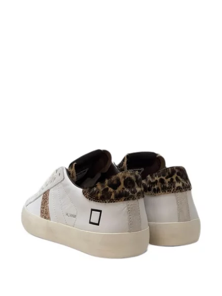 Sneakerși D.a.t.e. cu imagine cu model leopard alb