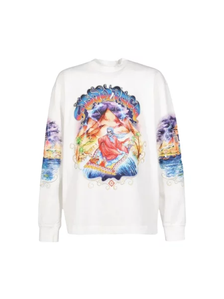 Bluza Casablanca z długim rękawem biała