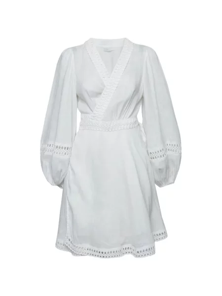 Rochie mini Zimmermann din dantelă alb