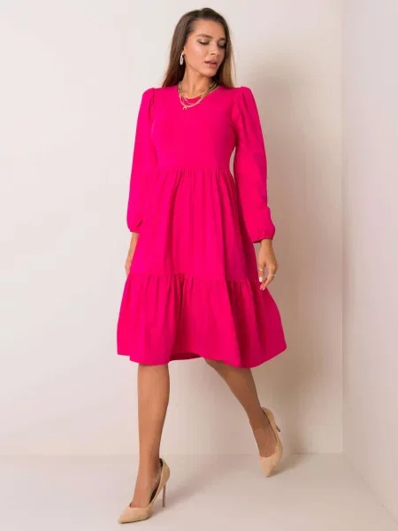 Oblekové šaty Rue Paris fuchsia