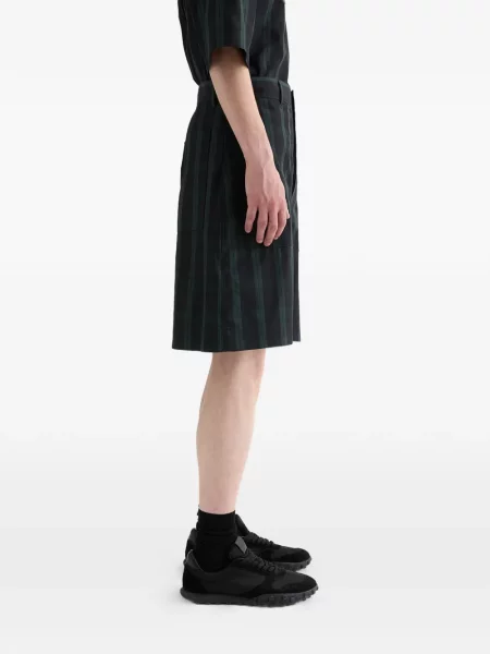 Карирани шорти Jil Sander с принт черно