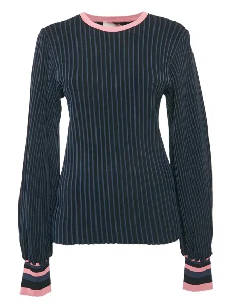 Top Roksanda w paski prążkowany czarny