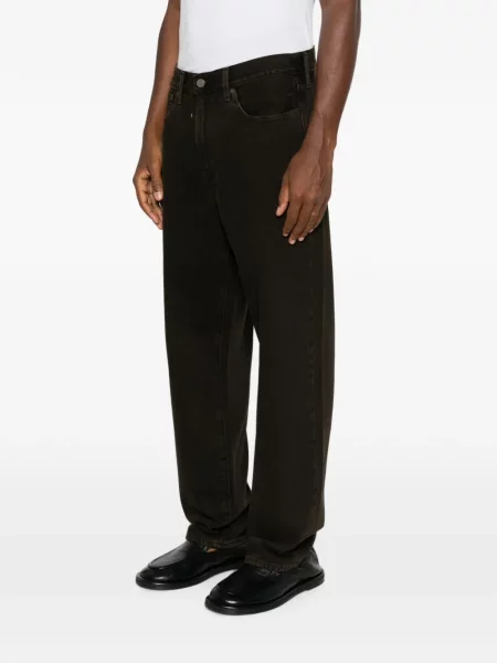 Blugi cu picior larg Levi's® de catifea cord maro