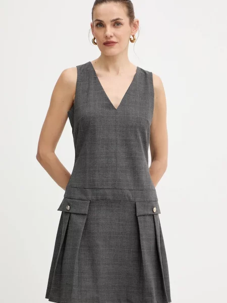 Morgan rochie mini evazați RIMIR.F gri