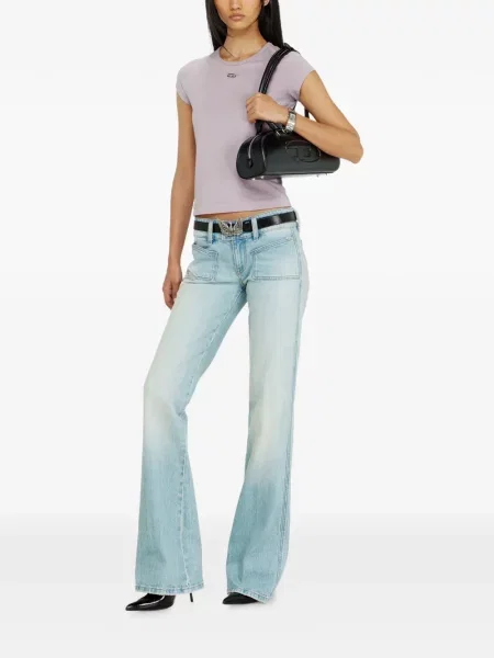 Tricou Diesel cu broderie violet