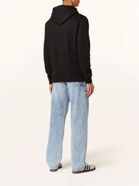 Sweatshirt Calvin Klein Jeans Ck Embro Badge Hoodie Black L černé