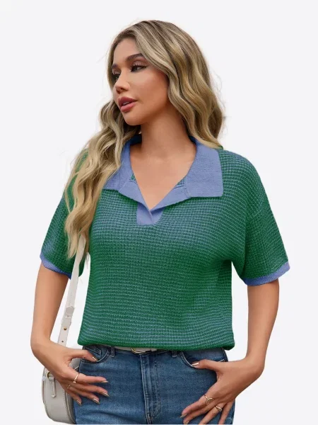 Imily Bela Pulover regal / verde albastru