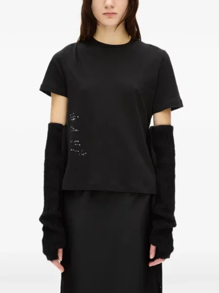 Mănuși Ann Demeulemeester tricotate negru