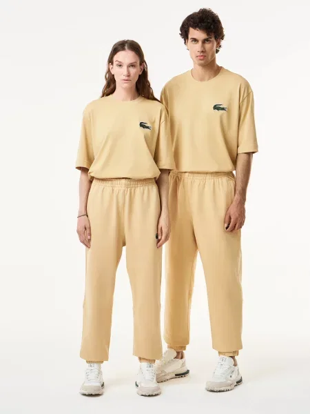 Спортивные штаны Lacoste бежевые