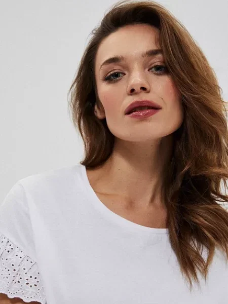 Bluză Moodo din dantelă gri