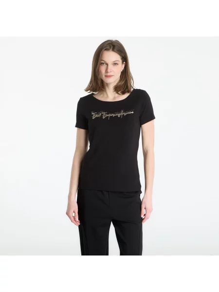 Тениска Emporio Armani Train Logo T-Shirt Black M черно