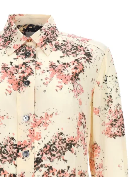 Gėlėta raštuota marškiniai Paul Smith balta