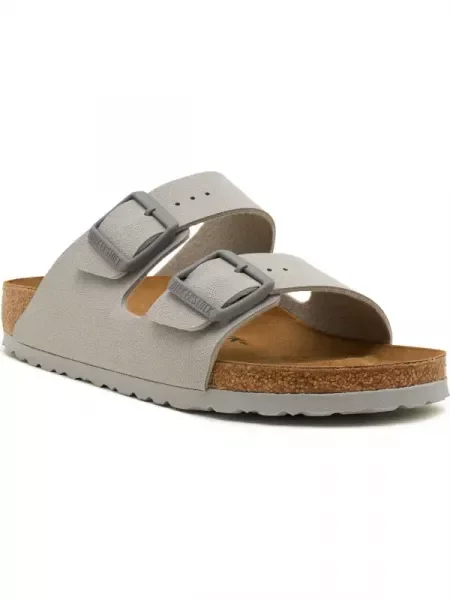 Birkenstock Șlapi Arizona cu adaos de piele gri