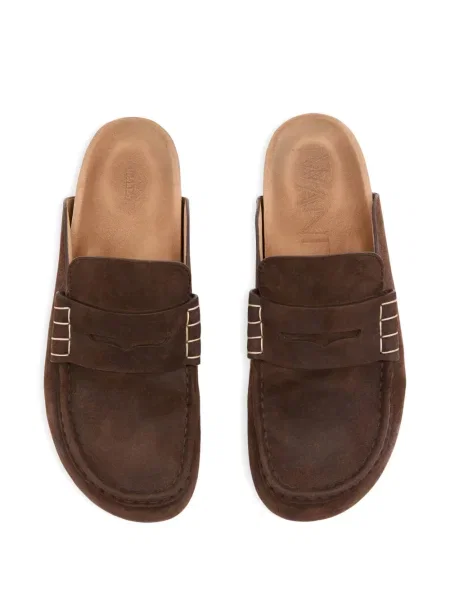 Papuci tip mules Jw Anderson din piele de căprioară